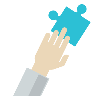 Slider Hand Jigsaw Blue