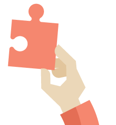 Slider Hand Jigsaw Red