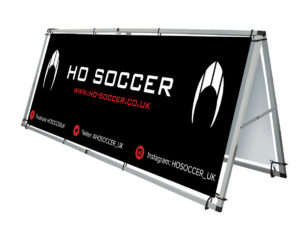 HO Soccer UK Pitch Side Banner - Black
