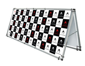 HO Soccer UK Pitch Side Banner - Chequered