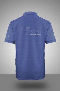 Crystal Window Cleaners - Polo Shirt Back